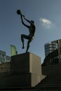 Drazen Petrovic monument in Zagreb, Croatia